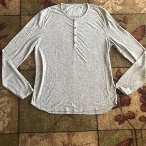 New John Varvatos long sleeve thermal henley tee